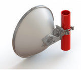 NEC iPasolink 7-8GHz single polarised dish antenna, 2ft/60cm, for 1+0 microwave configurations. Provides point-to-point wireless connectivity.