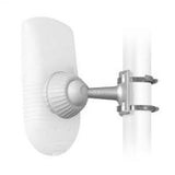 RF elements NanoBracket for ePMP radio, a compact and adjustable mounting solution for poles or walls, ensuring stable positioning.