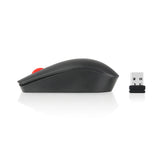 Lenovo Essential Wireless Laser Mouse for Daily Work, providing comfortable control and precise tracking.