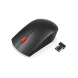 Lenovo Essential Wireless Laser Mouse for Daily Work, providing comfortable control and precise tracking.
