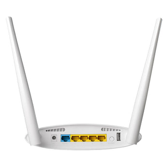 Edimax BR-6478ACV2 dual-band router with four Gigabit LAN ports, supporting the latest 802.11ac Wi-Fi standard and built-in VPN.