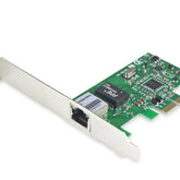 Mecer Gigabit Ethernet PCIe Network Card | 10/100/1000Mbps LAN Adapter with Low Profile Bracket