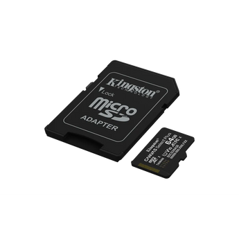 Kingston Canvas Select Plus 64GB microSD card (SDCS3/64GB) for Android devices and cameras.
