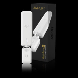 Ubiquiti AmpliFi MeshPoint HD, a white mesh extender with a plug, expanding WiFi coverage and eliminating dead zones in your home or office.