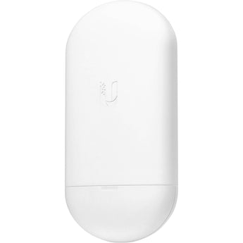 Ubiquiti NanoStation 5AC Loco, a compact 5 GHz wireless CPE radio with 13dBi antenna for point-to-multipoint setups.