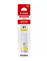 Canon GI-41 Yellow Ink Bottle for PIXMA G Series MegaTank printers. Genuine Canon ink for vibrant, long-lasting prints.
