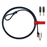 Dell ClickSafe Notebook Lock securing a Dell laptop via the Kensington security slot.