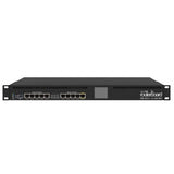 MikroTik RB3011UiAS-RM: 1U rackmount router, 10x Gigabit Ethernet ports, SFP port, USB 3.0, and LCD. For high-performance networking.