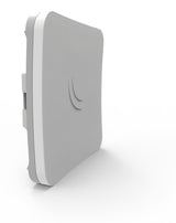 MikroTik SXTsq 5 ac, a small, lightweight 5GHz outdoor CPE with integrated antenna for wireless point-to-point connections.