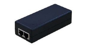 Gigabit Power over Ethernet (PoE) injector. 24V, 1.25A, passive, 30 watt. Used to power devices via ethernet cable.
