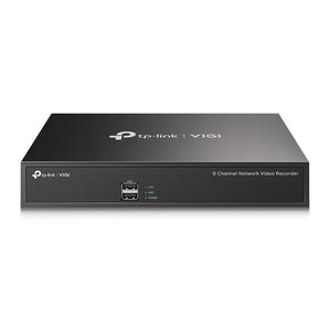 TP-Link VIGI NVR1008H 8-channel network video recorder with PoE+ ports for simplified IP camera connection and reliable video storage.