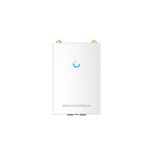 Grandstream GWN7605LR: Outdoor WiFi 5 access point with long range coverage, dual-band, MU-MIMO, and two Gigabit ports for reliable connectivity.