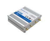 Teltonika RUT360: Compact industrial 4G LTE CAT6 router with dual SIM slots, Wi-Fi, and Ethernet ports for IoT and business use.