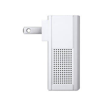 TP-Link PA4010KIT AV600 Powerline Ethernet Adapter Kit. Plugs into wall, extends network via electrical circuit. Compact design.
