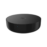 Aqara Hub M2: a smart home hub that connects Aqara sensors and Zigbee devices. It supports Wi-Fi and Ethernet for Apple HomeKit integration.