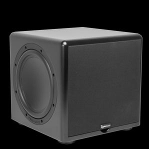 TruAudio Compact Series 10" Powered Subwoofer with dual passive radiators, 250W output, for enhanced bass in a compact design.