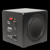 TruAudio Compact Series 10" Powered Subwoofer with dual passive radiators, 250W output, for enhanced bass in a compact design.