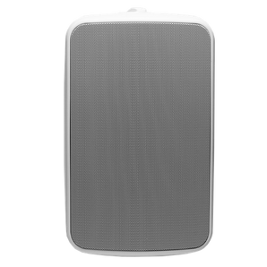 TruAudio OP-6.2-WT 6.5-inch 2-way outdoor speaker with swivot bracket. White finish. Delivers premium sound for patios and gardens.