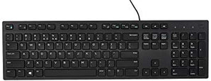 Dell KB216 Wired USB Multimedia Keyboard in Black, US Edition. Standard QWERTY layout.
