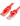 Acconet CAT6 5m UTP red patch cable with molded boot for strain relief, used for connecting network devices.