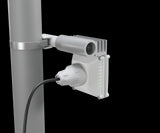 MikroTik CubeG-5ac60ay-SA: A compact, white outdoor 60GHz sector antenna with 5GHz backup for wireless networking.