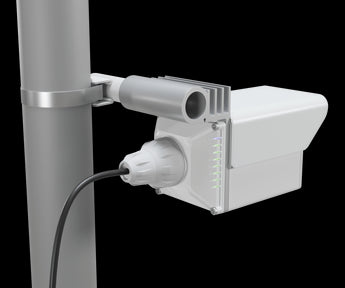 Two MikroTik Cube 60Pro ac devices forming a preconfigured 60GHz wireless bridge for high-speed, point-to-point network connectivity.
