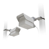 Two MikroTik Cube 60Pro ac devices forming a preconfigured 60GHz wireless bridge for high-speed, point-to-point network connectivity.
