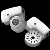 Camera Den 110mm junction box, IP66 waterproof, compatible with mini dome and bullet cameras. Provides secure and weatherproof housing.