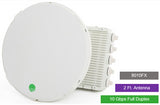 Siklu SK-EH8010FX-10GB-2FT E-Band 80GHz PTP link with a 2ft external antenna, providing 10Gbps full-duplex wireless connectivity.