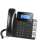 Grandstream GXP1630 VoIP phone with 3 lines, Gigabit ports, backlit LCD, and HD audio for clear communication.