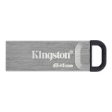 Kingston DataTraveler Kyson 64GB USB 3.2 Gen 1 flash drive. High-performance Type-A USB with fast transfer speeds. DTKN/64GB