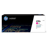 HP 658A Magenta LaserJet Toner Cartridge. Standard yield, prints 6,000 pages. For HP Color LaserJet Enterprise M751 series.