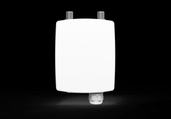 LigoWave DLB 5Ghz Connectorised Radio, a white outdoor access point, used for point-to-multipoint wireless connections.