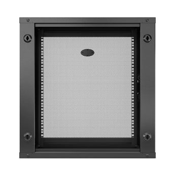 APC NetShelter WX 12U single hinged wall mount enclosure for server and network equipment.
