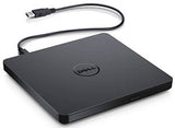Dell DW316 External USB Slim DVD +/- RW Optical Drive. USB powered, plug and play DVD drive.