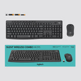 Logitech MK295 Silent Wireless Keyboard and Mouse Combo in Graphite, offering quiet operation.