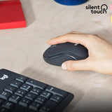 Logitech MK295 Silent Wireless Keyboard and Mouse Combo in Graphite, offering quiet operation.