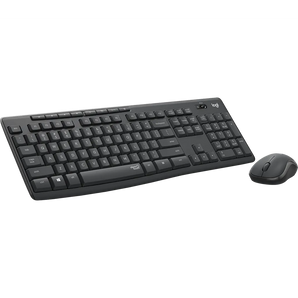 Logitech MK295 Silent Wireless Keyboard and Mouse Combo in Graphite, offering quiet operation.