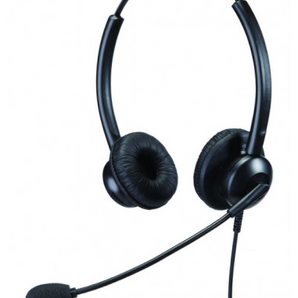 Talk2 ECO Range Binaural Headset (TT-SD803) with adjustable microphone. Lightweight design for comfortable hands-free communication.