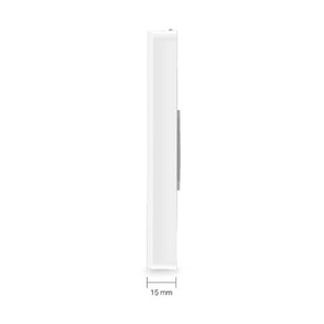 TP-Link AX1800 WiFi 6 wall plate access point with 4 Gigabit Ethernet ports for bridging wired network devices.