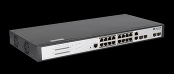BDCOM S2520P: 16 Gigabit PoE ports, 2 Gigabit optical ports, and 2 Gigabit combo ports for powerful network solutions.