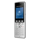 Grandstream WP822 cordless Wi-Fi phone with a color screen, ideal for enterprise use; showing the phone's keypad and interface.