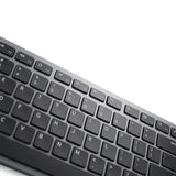 Dell Premier Multi-Device Wireless Keyboard and Mouse (KM7321W) on a white surface.