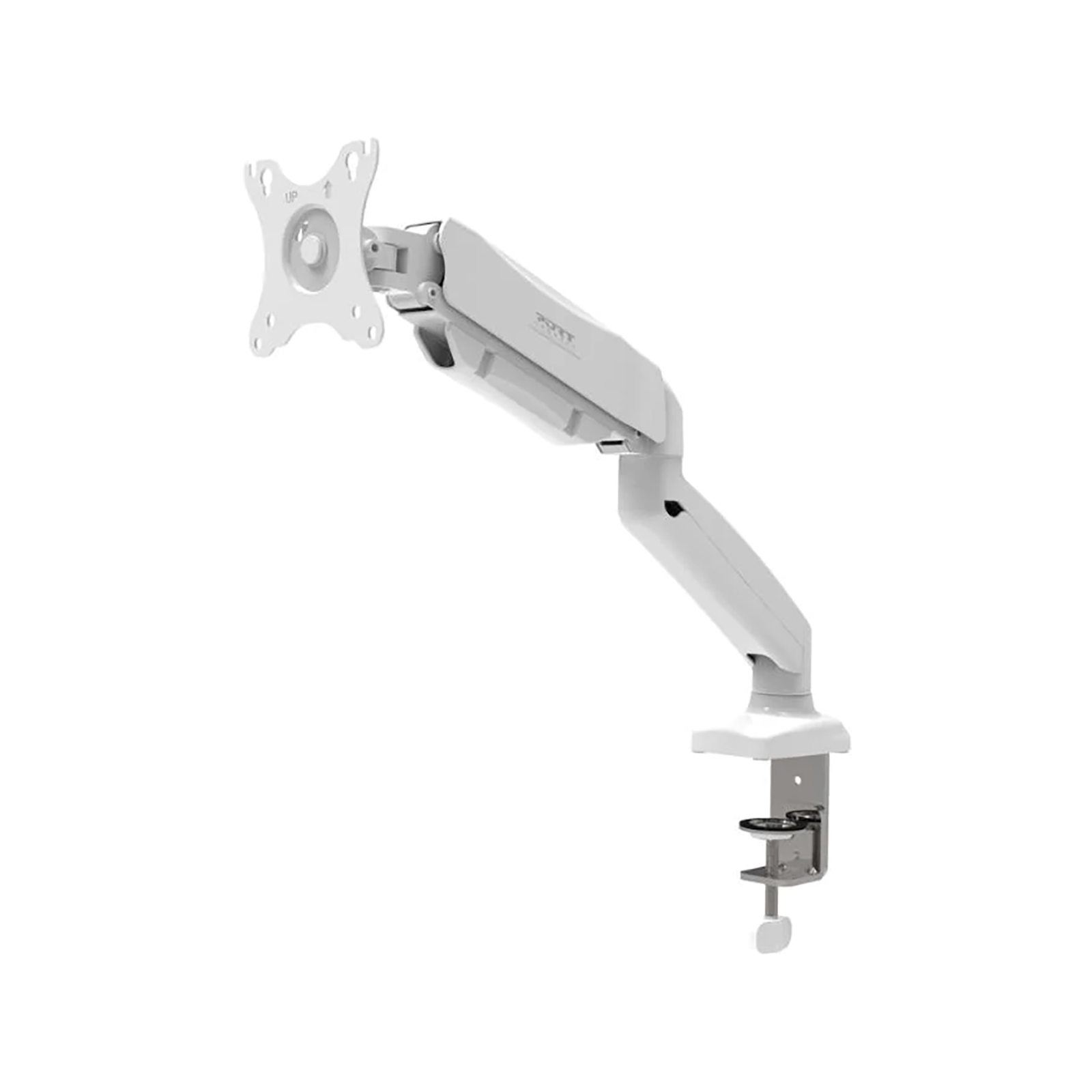 Port Single-Screen White Vesa Mountable Monitor Arms - NexGen Computing -R 1299.90