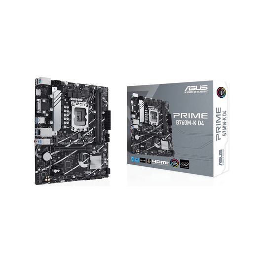 Asus Prime B760M-K DDR4 MATX Motherboard - NexGen Computing -R 2838.87