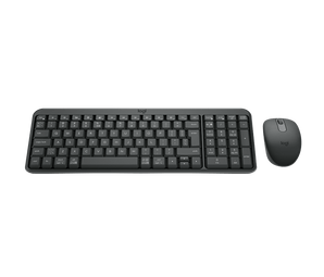 Logitech MK250 compact Bluetooth wireless keyboard and ambidextrous mouse combo for computers and laptops.