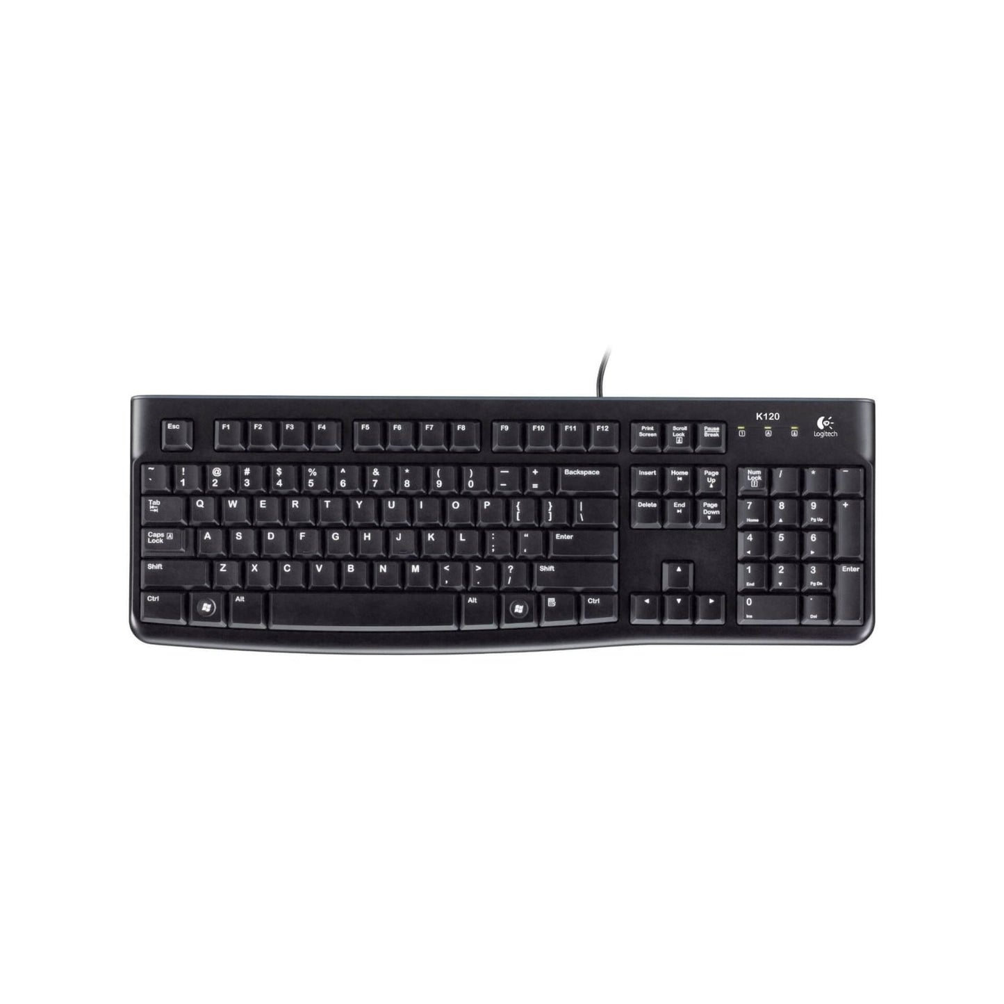 Logitech K120 Black Standard Computer USB Keyboard - NexGen Computing -R 169.79