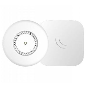 MikroTik cAP ac ceiling-mountable wireless access point. Dual-band Wi-Fi 5 AC1200, PoE, Gigabit Ethernet for fast, reliable network connectivity.