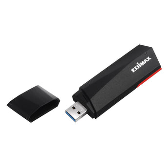 Edimax ED-EW-7822UMX: USB 3.0 wireless adapter, Wi-Fi 6, dual-band (1200Mbps 5GHz, 573Mbps 2.4GHz), enhances connectivity.