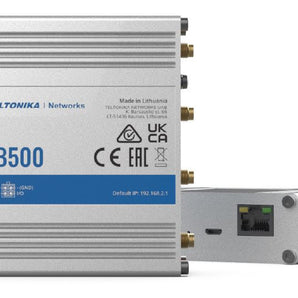 Teltonika TRB500 Industrial 5G Gateway with 4G fallback and single SIM slot for reliable IoT and smart home connectivity.